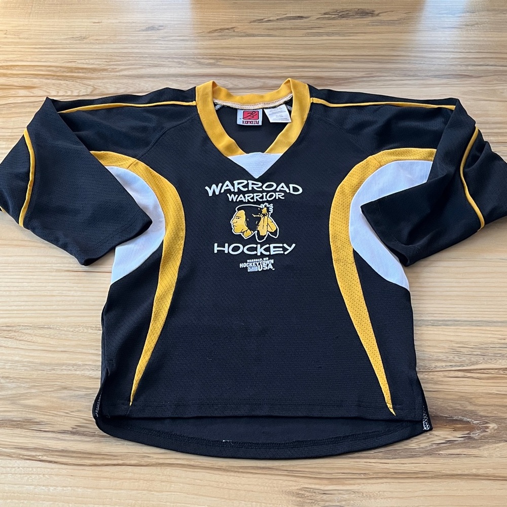 Kids Hockey Jersey - Black and Yellow